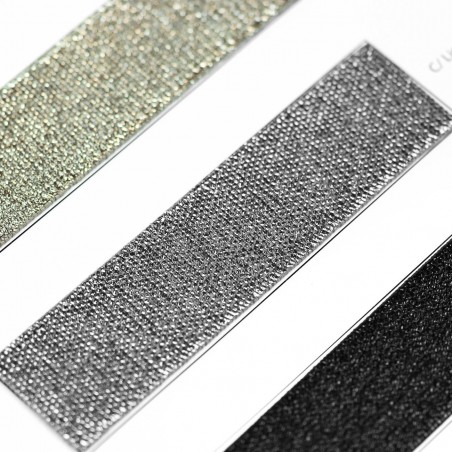 Elástico metalizado lino 30mm - Rollo 25 metros