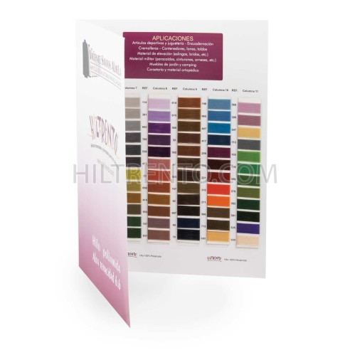 Carta de colores fisica - Hilo Hiltrento poliamida 6.6