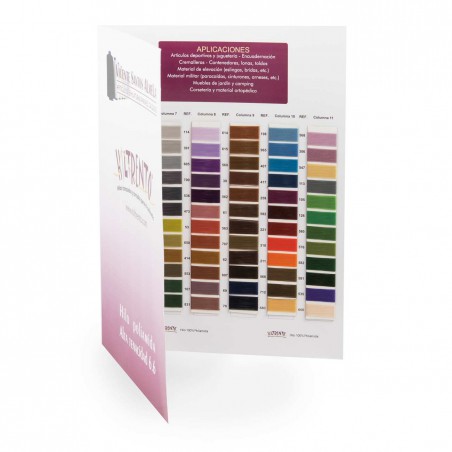 Carta de colores fisica - Hilo Hiltrento poliamida 6.6