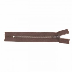 Cremallera YKK espiral malla 3 - Marrón 570 - 12 cm - Pack 36 uds.