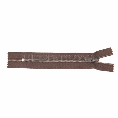 Cremallera YKK espiral malla 3 - Marrón 570 - 12 cm - Pack 36 uds.