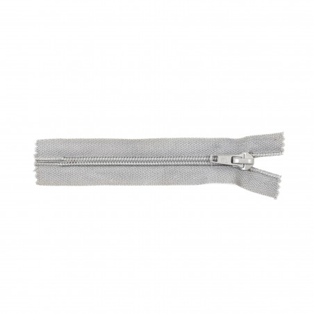 Cremallera Relámpago 12 cm - Gris claro - Pack 50 uds
