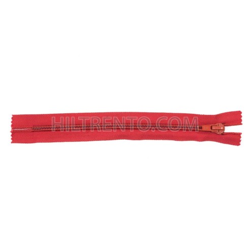 Cremallera Relámpago 20 cm - Rojo 1608 - Pack 50 uds