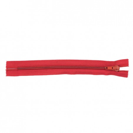 Cremallera Relámpago 20 cm - Rojo 1608 - Pack 50 uds