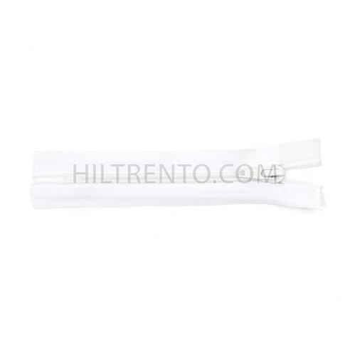 Cremallera CCA 12 cm soldada - Blanco 001 - Pack 50 uds