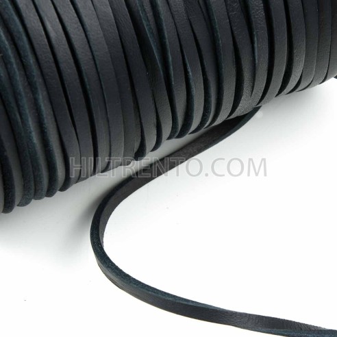 Cordón náutico cuero azul marino 3.5 mm - Carrete 200 mts