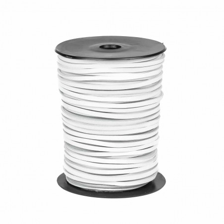 Cordón náutico cuero blanco 3.5 mm - Carrete 50 mts