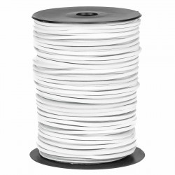 Cordón náutico cuero blanco 3.5 mm - Carrete 200 mts