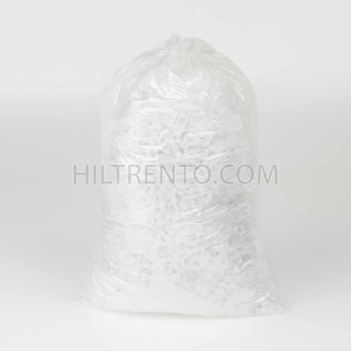 Pinza gancho plástico colgar etiquetas - bolsa 2000 uds