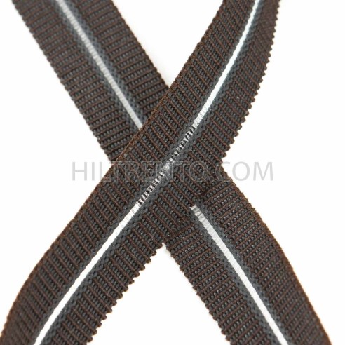 Elástico Marrón 18 mm EP-26 Hilo transparente - Rollo 100 mts