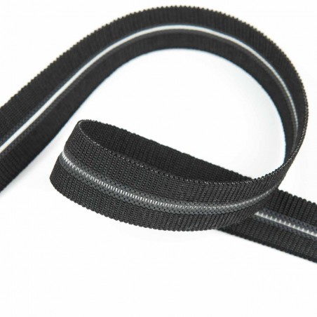 Elástico Negro 14 mm EP-26 Hilo transparente - Rollo 100 mts