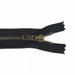 Cremallera YKK metálica malla 5 oro viejo - 14 cm - Pack 100 uds.