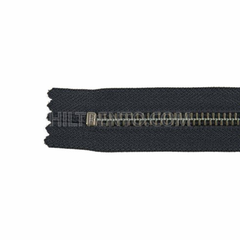 Cremallera YKK metálica malla 5 oro viejo - 14 cm - Pack 100 uds.