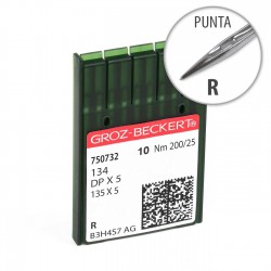 Aguja Groz-Beckert 134 200/25 Punta R - Pack 10 uds