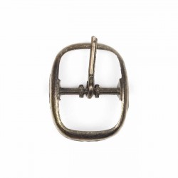 Hebilla ovalada 16 mm oro viejo
