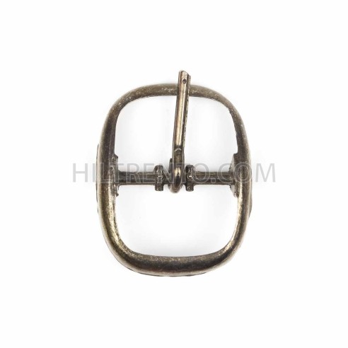 Hebilla ovalada 16 mm oro viejo