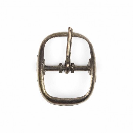 Hebilla ovalada 16 mm oro viejo