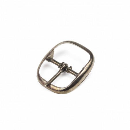 Hebilla ovalada 16 mm oro viejo