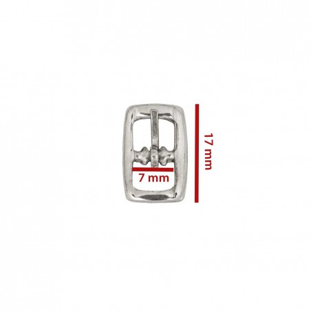Hebilla pequeña 7 mm niquelada