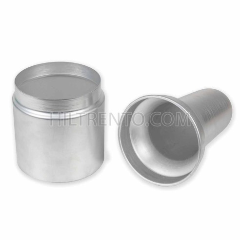 Bote aluminio porta pinceles con tapa