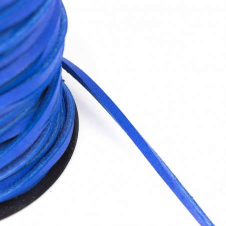 Cordón náutico cuero azulón 3.5 mm - Carrete 50 mts