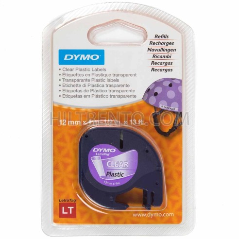 Recambio cinta tinta dymo transparente 12mm x 4 mts