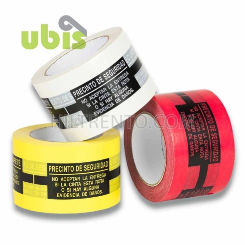 Precinto seguridad 75mm x 132m Rojo, amarillo