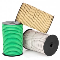 Elástico tubular cordón 6 mm - Rollo 125 mts