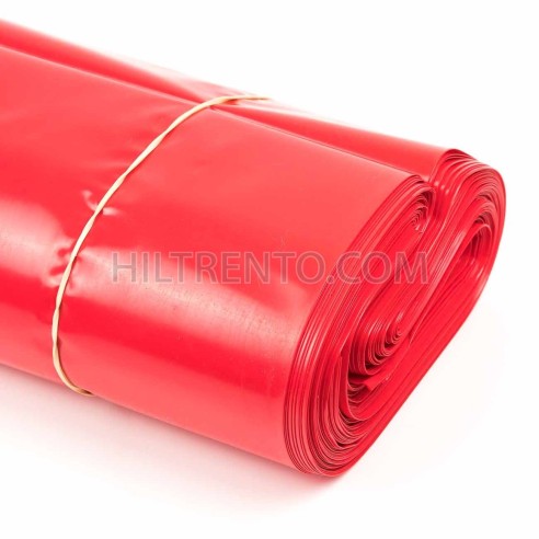 Saco plástico rojo opaco G400 50x90cm - pack 50 uds