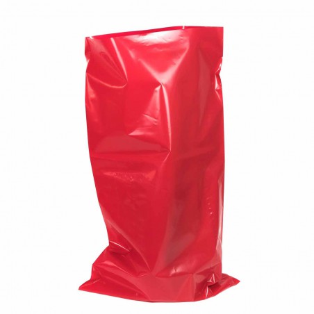 Saco plástico rojo opaco G400 50x90cm - pack 50 uds