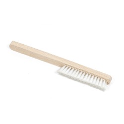 Cepillo manual nylon para disolventes mango madera 