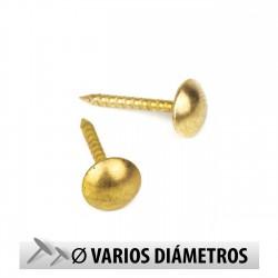 Tachuelas semiplanas latón brillo - Pack 1000 uds