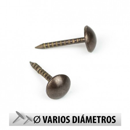 Tachuelas semiplanas latón viejo - Pack 1000 uds