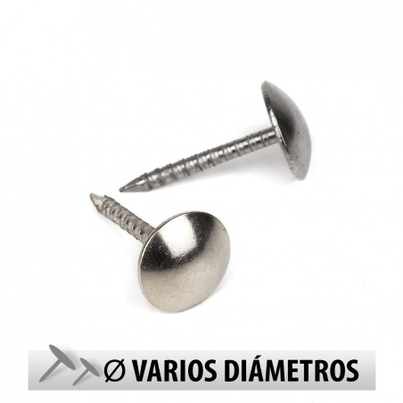 Tachuelas semiplanas níquel - Pack 1000 uds