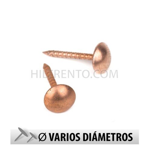 Tachuelas semiplanas níquel negro - Pack 1000 uds