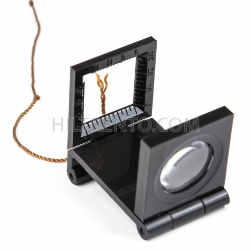 Lupa enhebrar hilo y aguja, cuenta hilos.