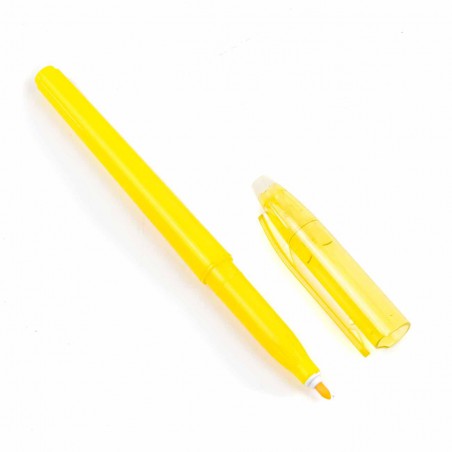 Rotulador figurar amarillo, borrable con calor