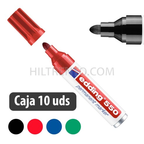 Rotulador marcador permanente Edding 550 - Caja 10 uds