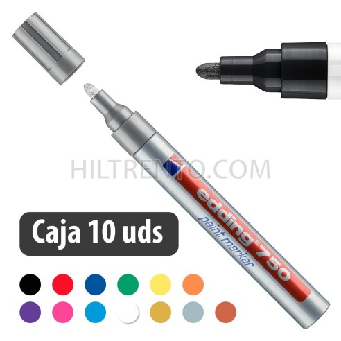 Rotulador tinta opaca brillante Edding 750 - Caja 10 uds