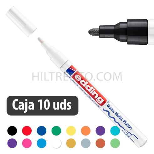Rotulador tinta opaca brillante Edding 751 - Caja 10 uds