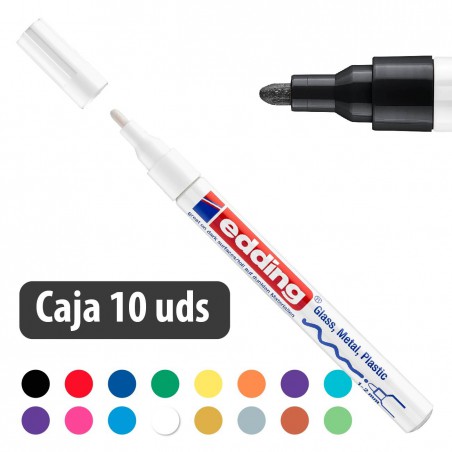 Rotulador tinta opaca brillante Edding 751 - Caja 10 uds