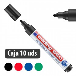 Rotulador borrable para pizarra Edding 660 - Caja 10 uds