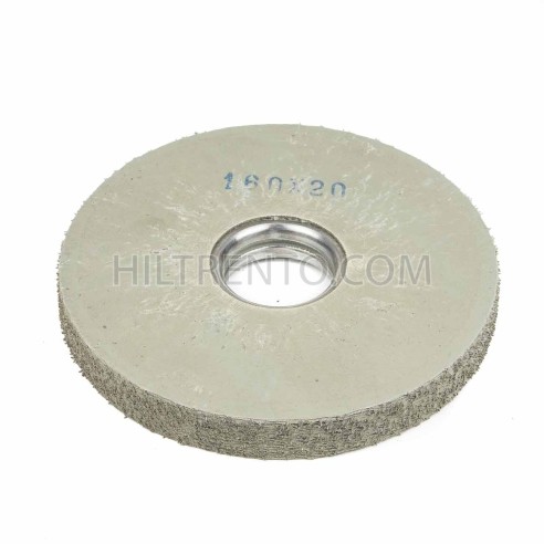 Carda cepillo circular goma con alambre para lijar 160x20 mm F.40