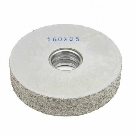Carda cepillo circular goma con alambre para lijar 160x35 mm F.40