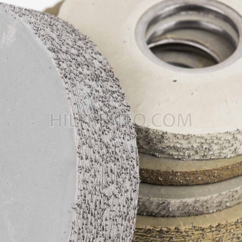 Carda cepillo circular goma con alambre para lijar 120x10 mm F.40