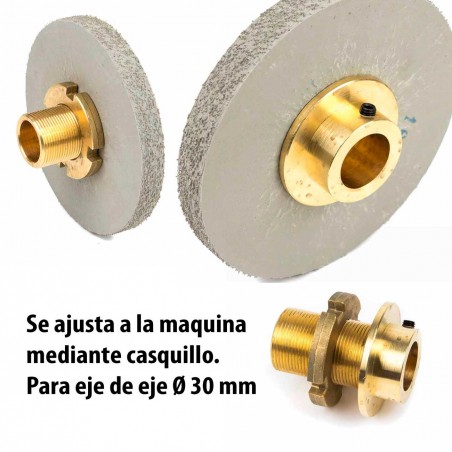 Carda cepillo circular goma con alambre para lijar 160x20 mm F.40