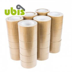 Precinto papel kraft reforzado con hilos 50mm x 25 mts UBIS - Caja 36 uds
