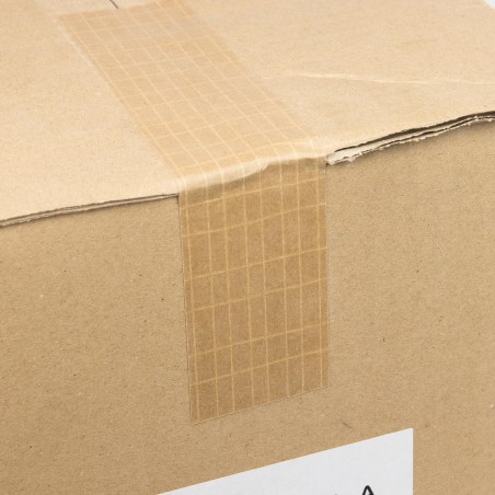 Precinto papel kraft reforzado con hilos 50mm x 25 mts UBIS - Caja 36 uds