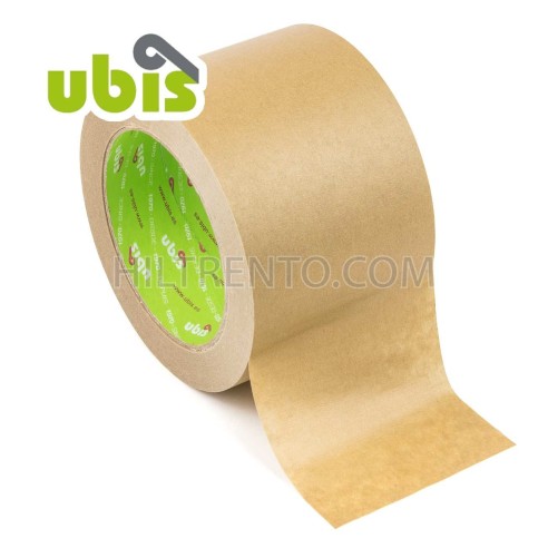 Precinto papel kraft eco reciclado 75mm x 50 mts UBIS - Caja 24 uds