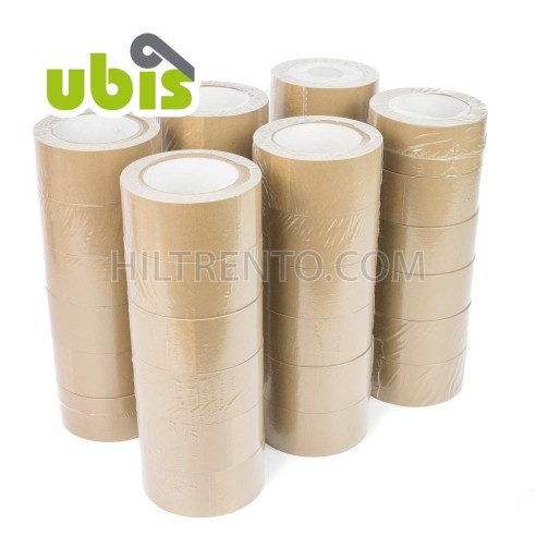 Precinto papel kraft eco reciclado 50mm x 50 mts UBIS